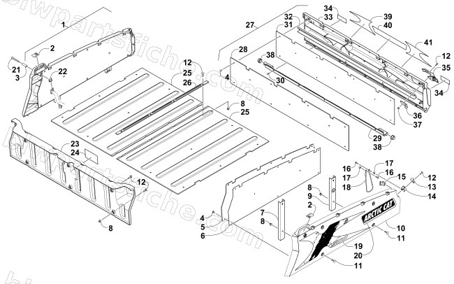 CARGO BOX AND TAILGATE ASSEMBLY diagram