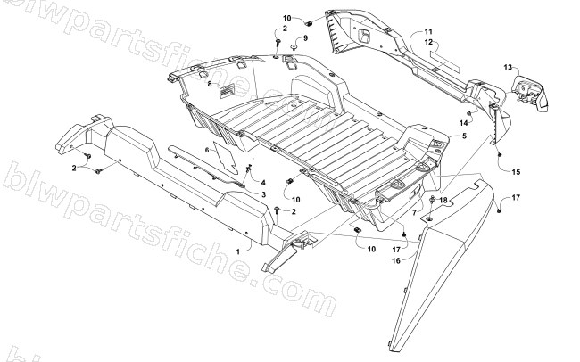 CARGO BOX AND TAILLIGHT ASSEMBLY diagram