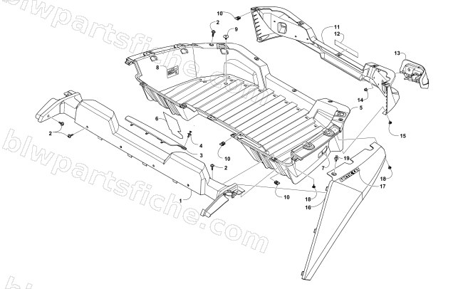 CARGO BOX AND TAILLIGHT ASSEMBLY diagram