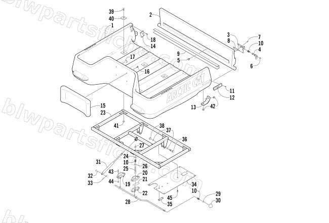 CARGO BOX AND TILT FRAME ASSEMBLY diagram