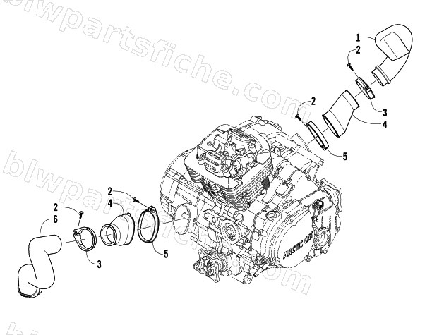 CASE/BELT COOLING ASSEMBLY diagram