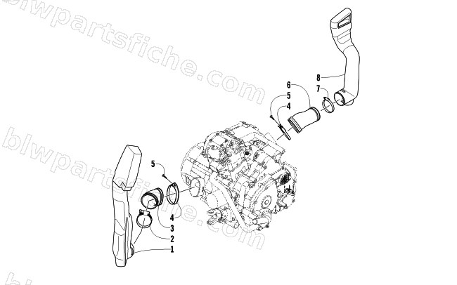CASE/BELT COOLING ASSEMBLY diagram