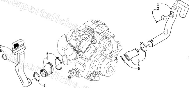 CASE/BELT COOLING ASSEMBLY diagram