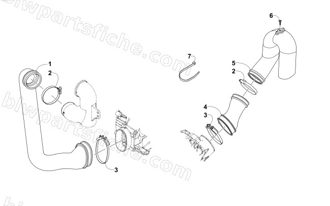 CASE/BELT COOLING ASSEMBLY diagram
