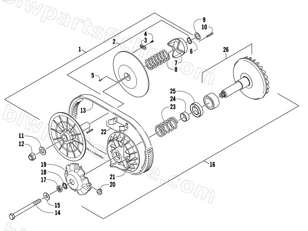 CLUTCH ASSEMBLIES diagram