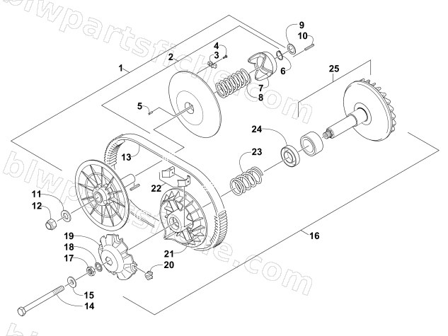 CLUTCH ASSEMBLIES diagram