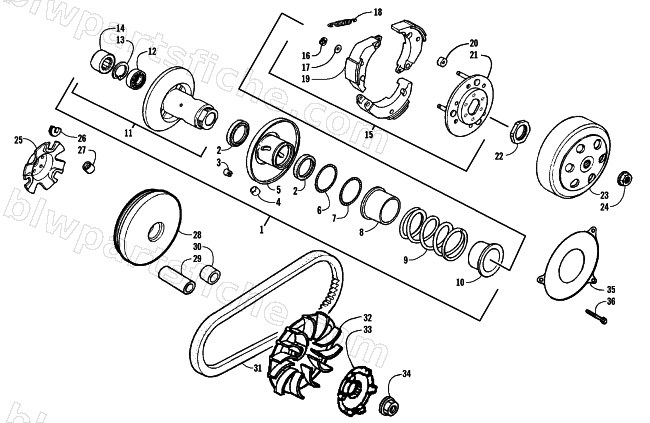 CLUTCH ASSEMBLIES diagram