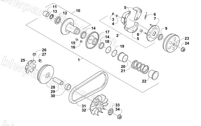 CLUTCH ASSEMBLY diagram