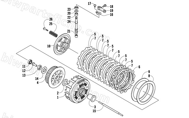 CLUTCH ASSEMBLY diagram