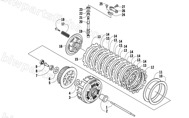 CLUTCH ASSEMBLY diagram