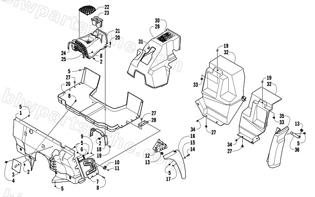 CONSOLE AND FLOOR PANEL ASSEMBLY diagram