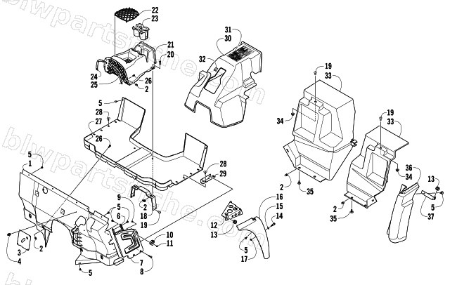 CONSOLE AND FLOOR PANEL ASSEMBLY diagram