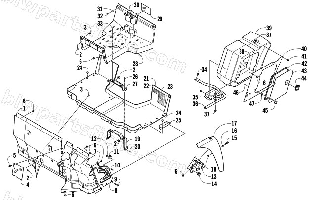 CONSOLE AND FLOOR PANEL ASSEMBLY diagram