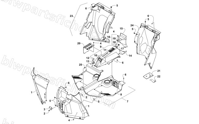 CONSOLE AND FLOOR PANEL ASSEMBLY diagram