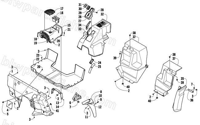 CONSOLE AND FLOOR PANEL ASSEMBLY diagram