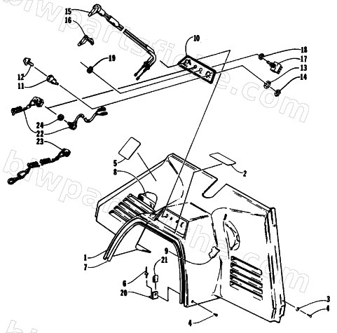 CONSOLE AND SWITCH ASSEMBLIES diagram