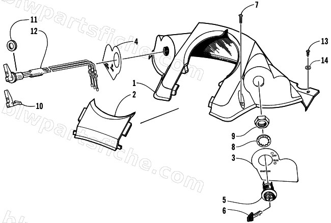 CONSOLE AND SWITCH ASSEMBLY diagram