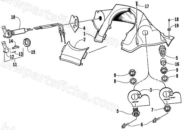 CONSOLE AND SWITCH ASSEMBLY diagram