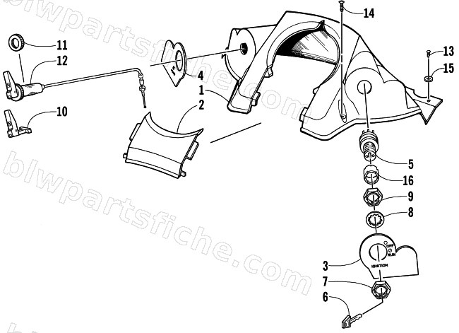 CONSOLE AND SWITCH ASSEMBLY diagram
