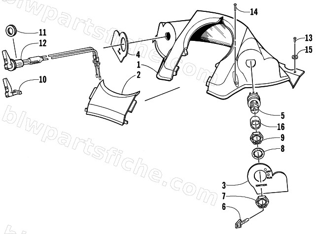 CONSOLE AND SWITCH ASSEMBLY diagram