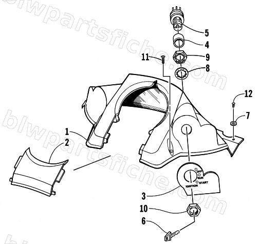 CONSOLE AND SWITCH ASSEMBLY diagram