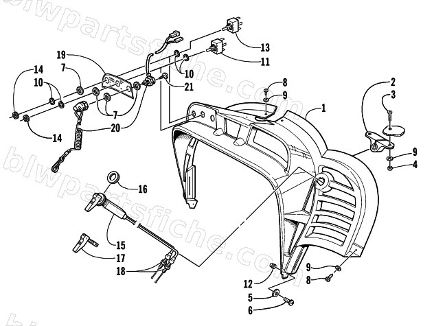 CONSOLE AND SWITCH ASSEMBLY diagram
