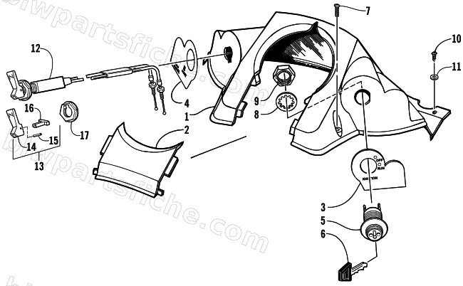 CONSOLE AND SWITCH ASSEMBLY diagram