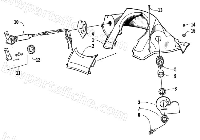 CONSOLE AND SWITCH ASSEMBLY diagram