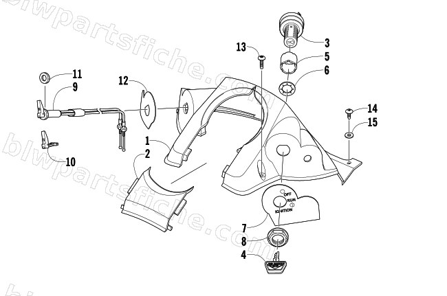 CONSOLE AND SWITCH ASSEMBLY diagram