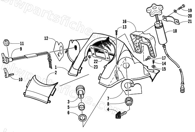 CONSOLE AND SWITCH ASSEMBLY diagram