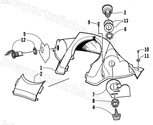 CONSOLE AND SWITCH ASSEMBLY diagram