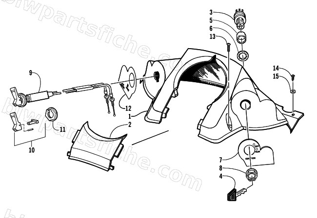 CONSOLE AND SWITCH ASSEMBLY diagram