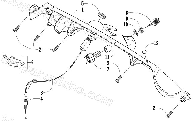 CONSOLE AND SWITCH ASSEMBLY diagram