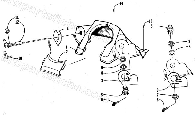 CONSOLE AND SWITCH ASSEMBLY diagram