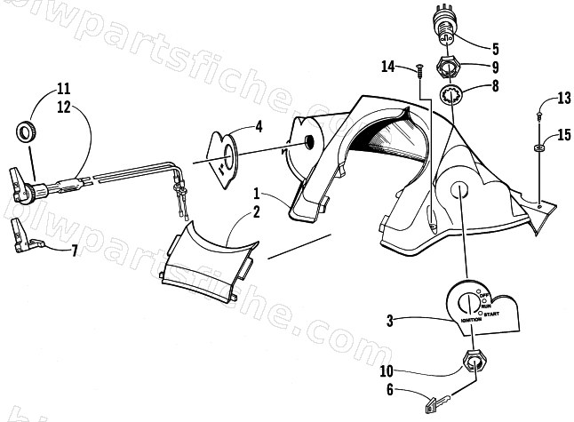 CONSOLE AND SWITCH ASSEMBLY diagram