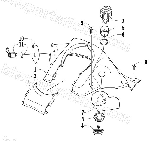 CONSOLE AND SWITCH ASSEMBLY diagram