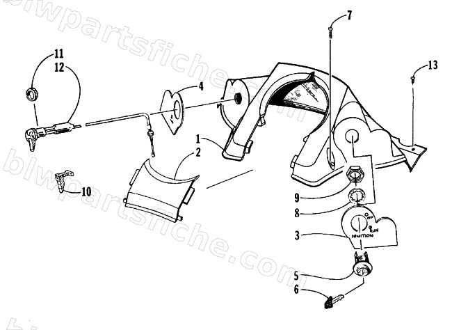 CONSOLE AND SWITCH ASSEMBLY diagram