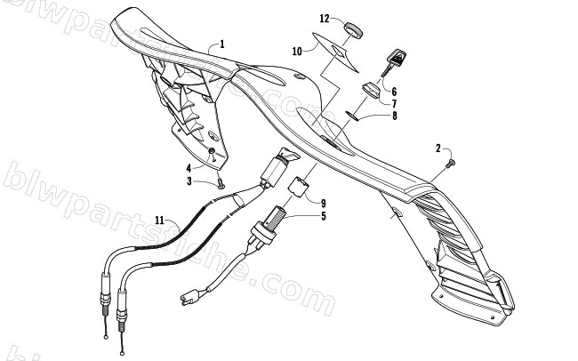 CONSOLE AND SWITCH ASSEMBLY diagram