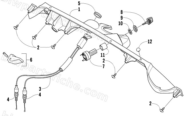 CONSOLE AND SWITCH ASSEMBLY diagram