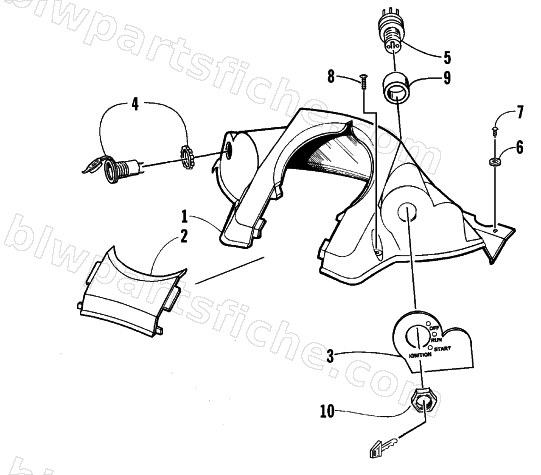 CONSOLE AND SWITCH ASSEMBLY diagram