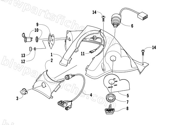 CONSOLE AND SWITCH ASSEMBLY diagram