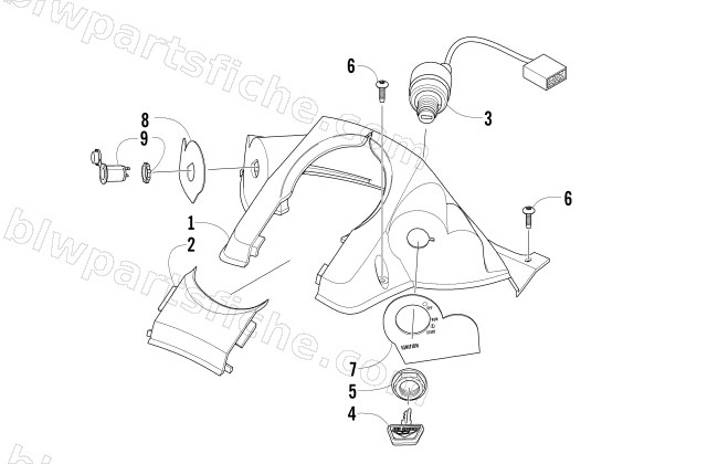 CONSOLE AND SWITCH ASSEMBLY diagram