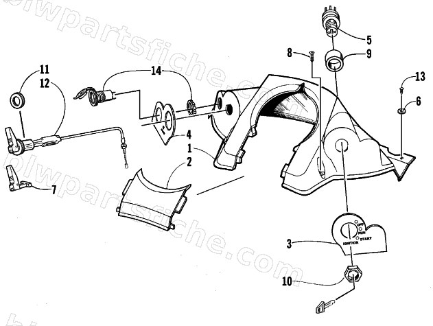 CONSOLE AND SWITCH ASSEMBLY diagram