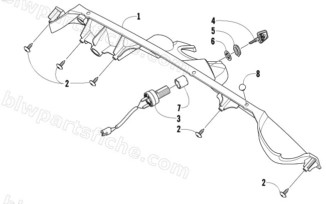 CONSOLE AND SWITCH ASSEMBLY diagram