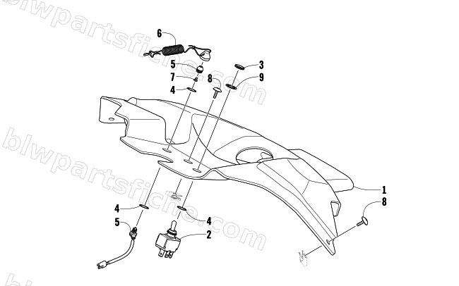 CONSOLE AND SWITCH ASSEMBLY diagram