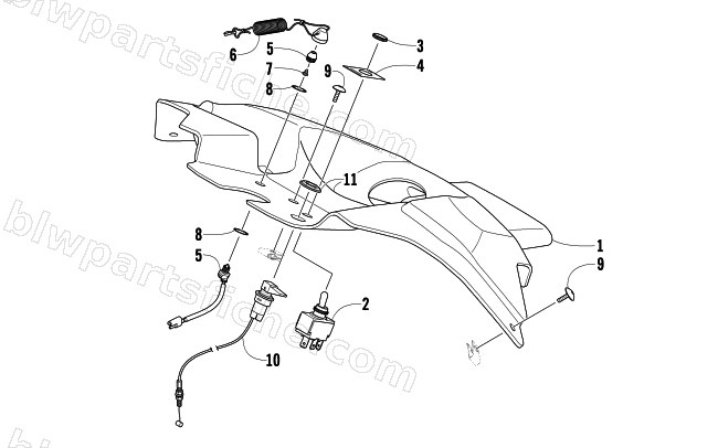 CONSOLE AND SWITCH ASSEMBLY diagram