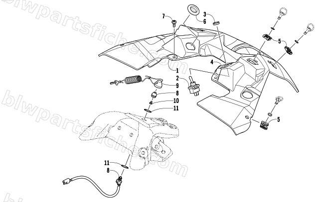 CONSOLE AND SWITCH ASSEMBLY diagram