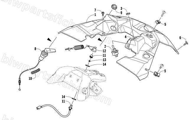 CONSOLE AND SWITCH ASSEMBLY diagram