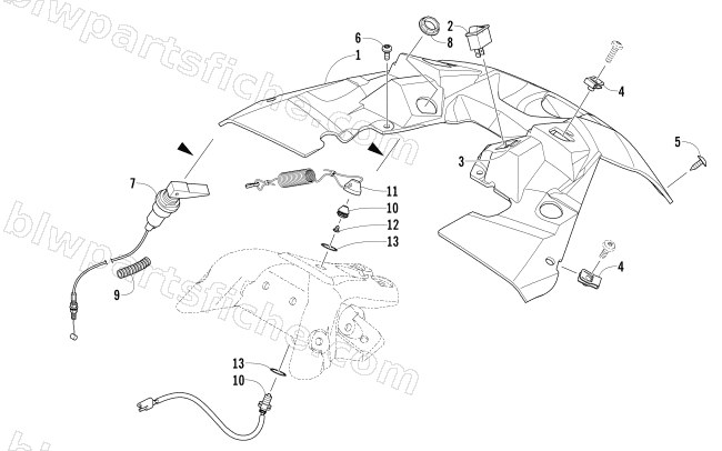 CONSOLE AND SWITCH ASSEMBLY diagram