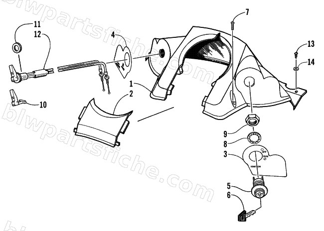 CONSOLE AND SWITCH ASSEMBLY diagram
